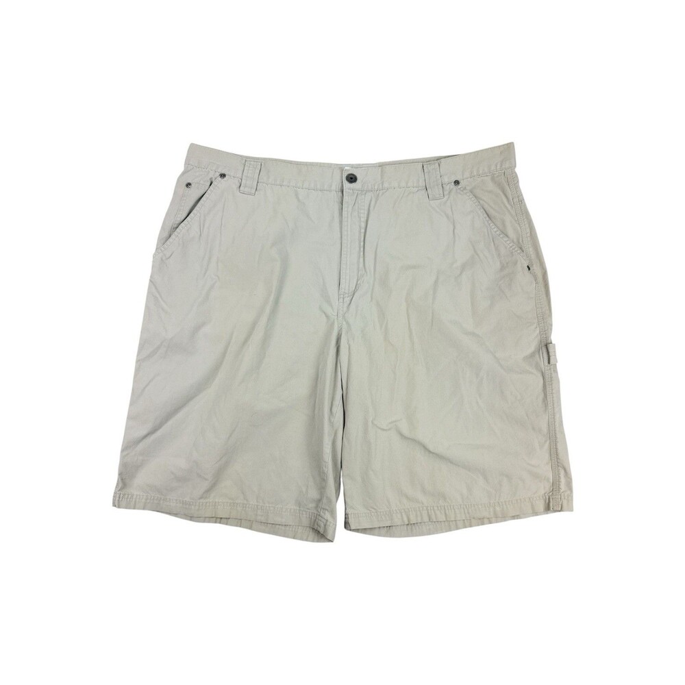 Columbia Utility Hiking Shorts Beige Cotton Carpenter Outdoor AM4484 Gorpcore 44